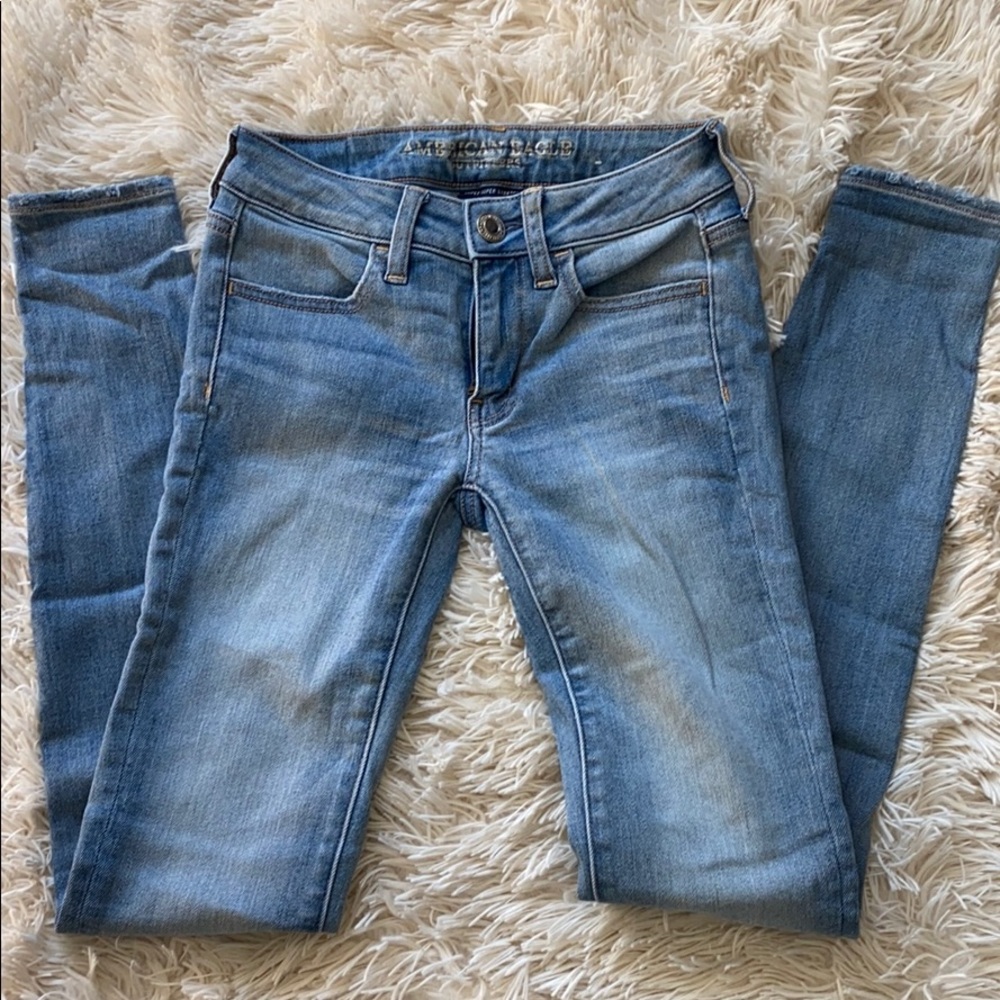 Denim skinny jeans